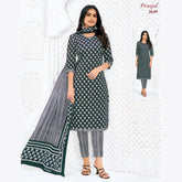 Pranjul Cotton Straight Pant Salwar Suit - P2649